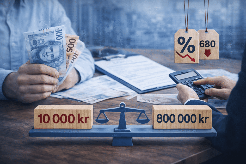 Hur mycket kan man låna med en betalningsanmärkning