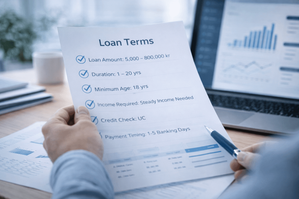 Lånevillkor hos Enklare