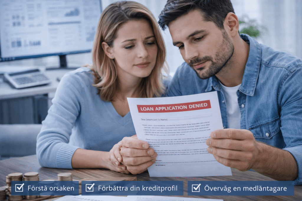 Om du får avslag på ditt hopbakslån – gör så här