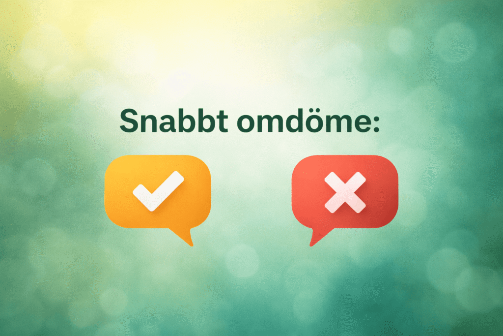 Plus1 Snabbt omdöme