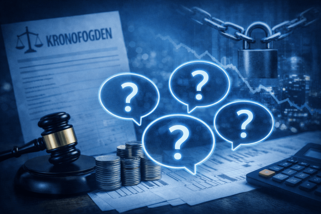 Vanliga frågor om hopbakslån trots Kronofogden