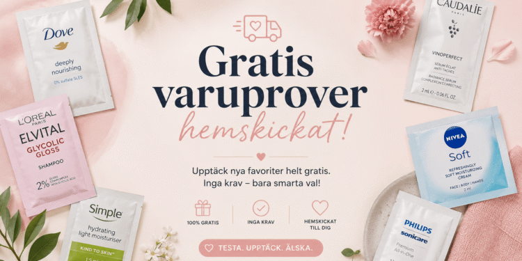 Gratis Varuprover Hemskickat