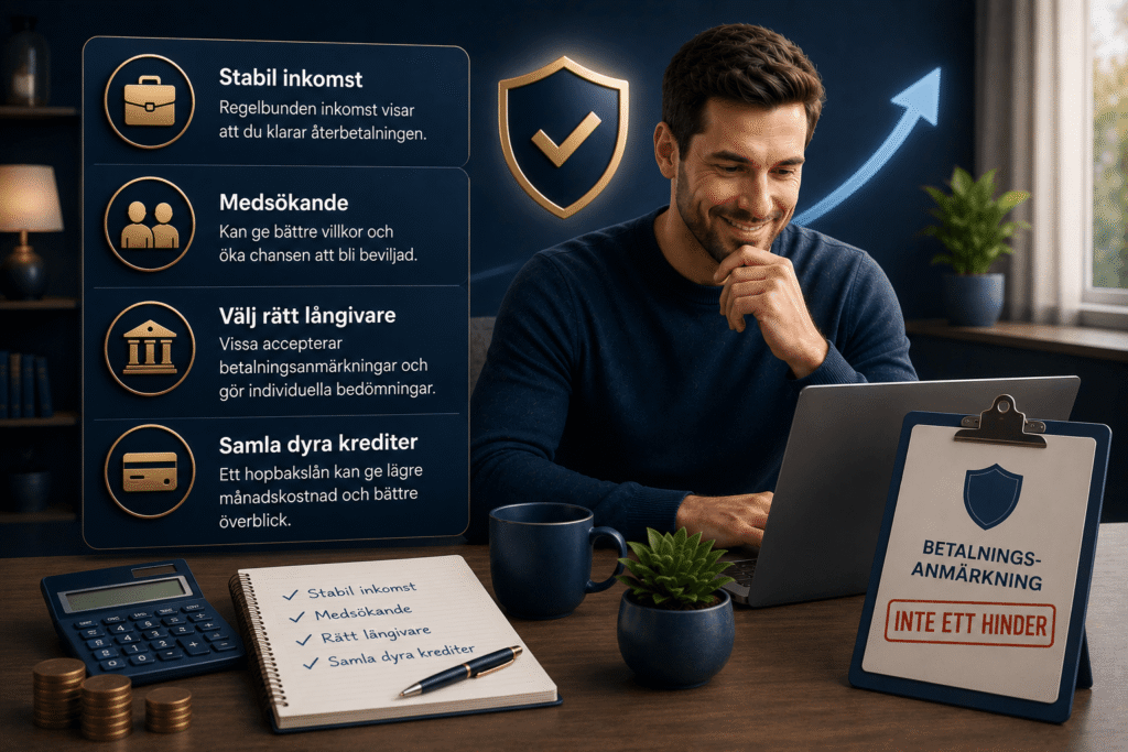 Hopbakslån med betalningsanmärkningar