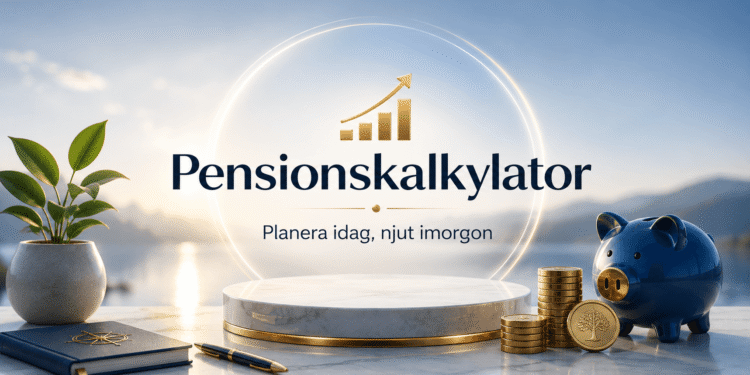 Pensionskalkylator - Räkna ut din framtida pension