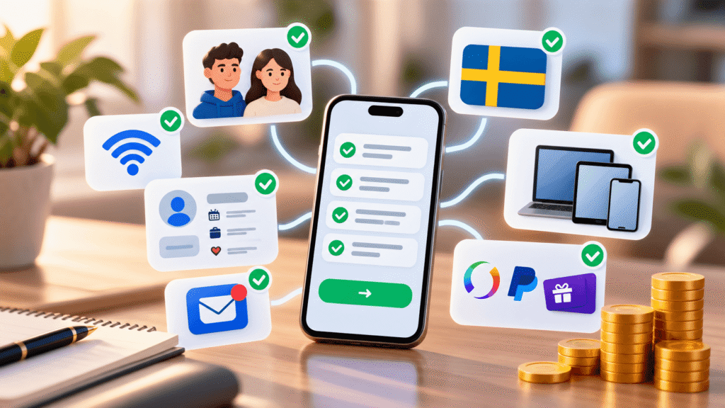 Vilka krav finns för att delta i betalda undersökningar